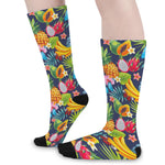 Aloha Tropical Fruits Pattern Print Long Socks