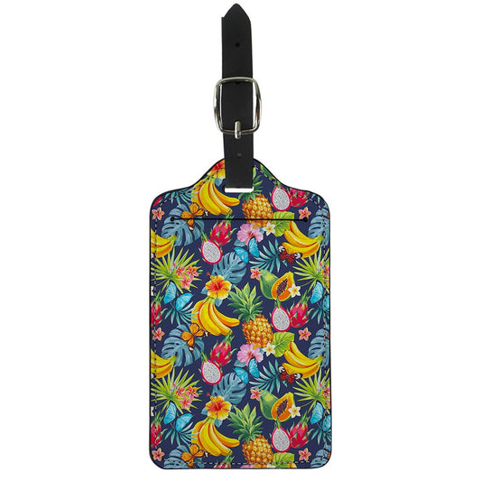 Aloha Tropical Fruits Pattern Print Luggage Tag
