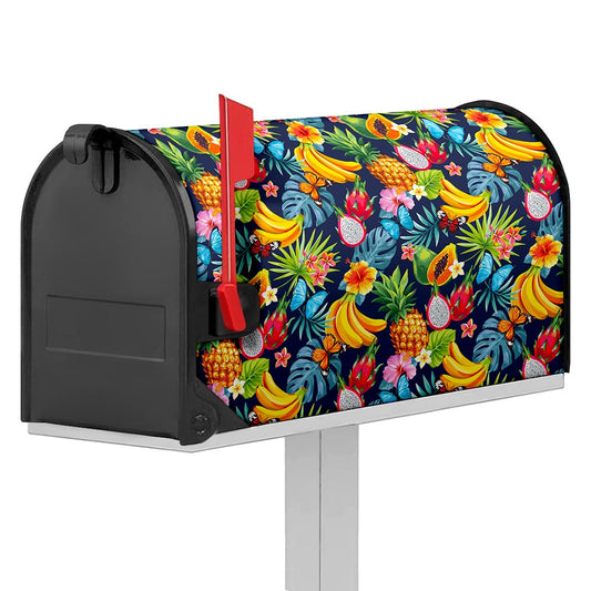 Aloha Tropical Fruits Pattern Print Mailbox Cover