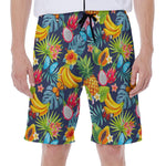 Aloha Tropical Fruits Pattern Print Men's Beach Shorts