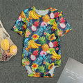 Aloha Tropical Fruits Pattern Print Men's Bodysuit