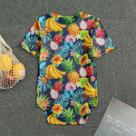 Aloha Tropical Fruits Pattern Print Men's Bodysuit
