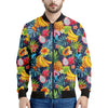 Aloha Tropical Fruits Pattern Print Men's Bomber Jacket