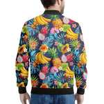 Aloha Tropical Fruits Pattern Print Men's Bomber Jacket