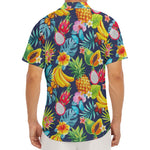 Aloha Tropical Fruits Pattern Print Men's Deep V-Neck Shirt