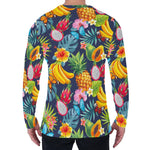 Aloha Tropical Fruits Pattern Print Men's Long Sleeve T-Shirt