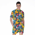 Aloha Tropical Fruits Pattern Print Men's Romper
