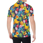 Aloha Tropical Fruits Pattern Print Men's Shirt
