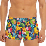 Aloha Tropical Fruits Pattern Print Men's Short Boxer Briefs