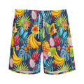 Aloha Tropical Fruits Pattern Print Men's Athletic Shorts