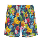 Aloha Tropical Fruits Pattern Print Men's Sports Shorts
