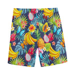 Aloha Tropical Fruits Pattern Print Men's Sports Shorts