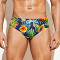 Aloha Tropical Fruits Pattern Print Men's Swim Briefs