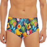 Aloha Tropical Fruits Pattern Print Men's Triangle Swim Briefs