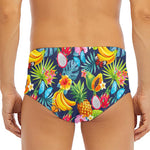 Aloha Tropical Fruits Pattern Print Men's Triangle Swim Briefs