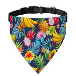 Aloha Tropical Fruits Pattern Print Over The Collar Dog Bandana