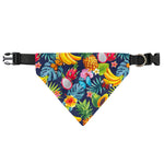 Aloha Tropical Fruits Pattern Print Over The Collar Dog Bandana