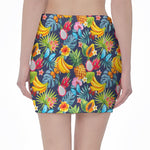 Aloha Tropical Fruits Pattern Print Pencil Mini Skirt