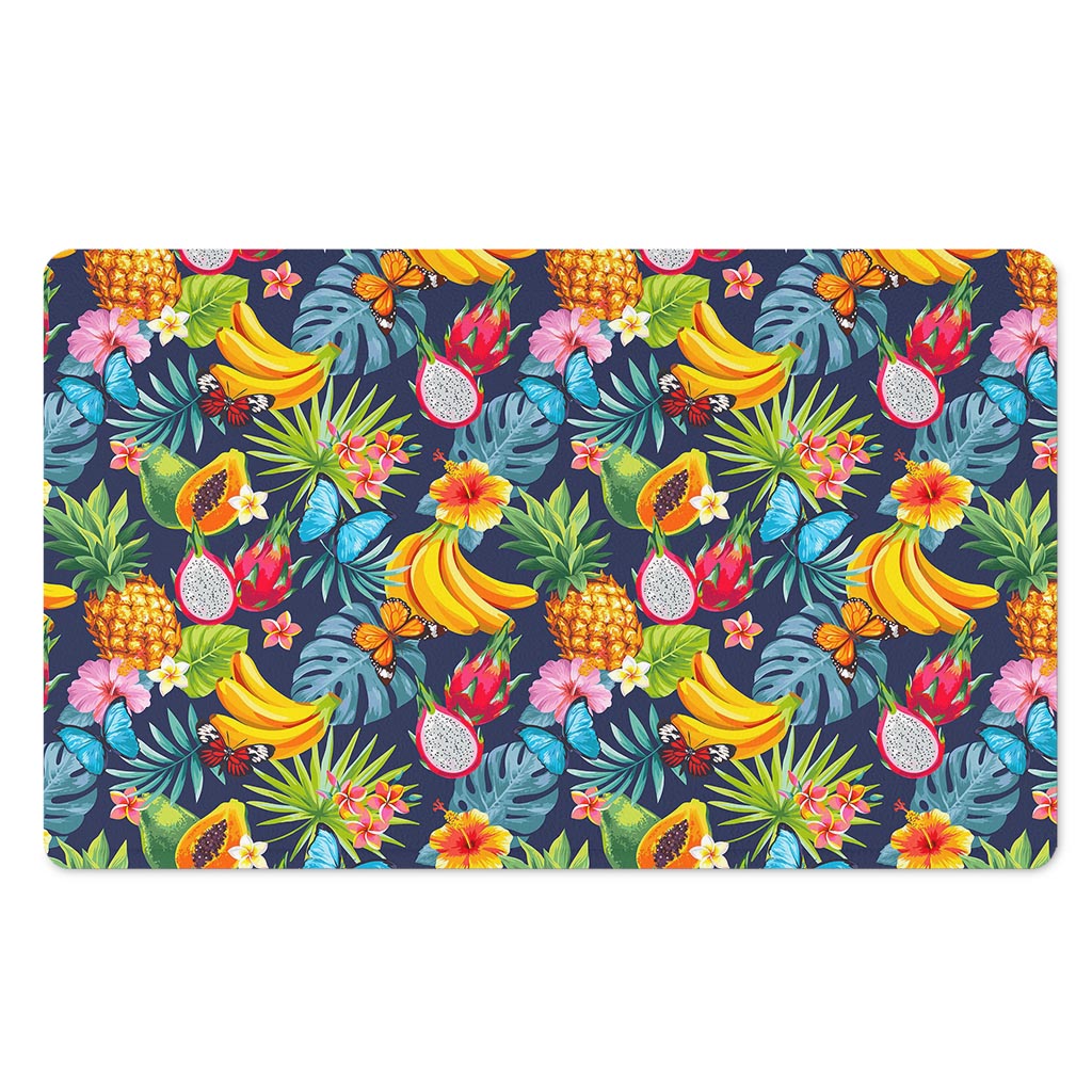 Aloha Tropical Fruits Pattern Print Polyester Doormat
