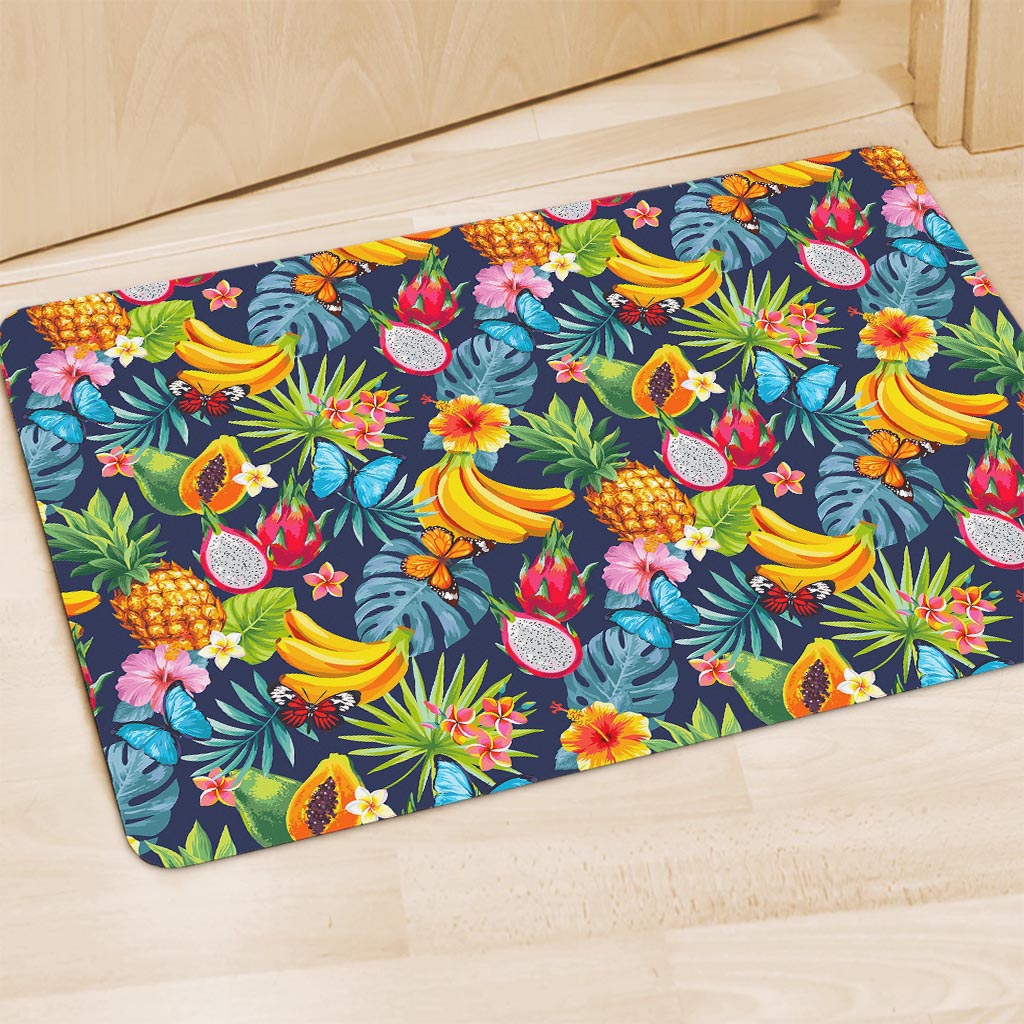 Aloha Tropical Fruits Pattern Print Polyester Doormat