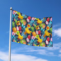 Aloha Tropical Fruits Pattern Print Polyester Flag
