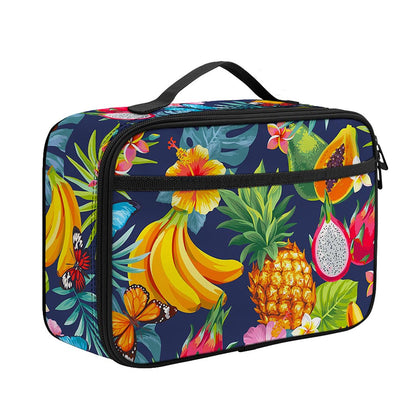 Aloha Tropical Fruits Pattern Print Portable Lunch Bag