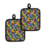 Aloha Tropical Fruits Pattern Print Pot Holders