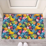 Aloha Tropical Fruits Pattern Print Rubber Doormat