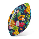Aloha Tropical Fruits Pattern Print Rugby Ball