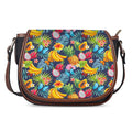 Aloha Tropical Fruits Pattern Print Saddle Bag