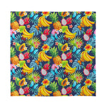 Aloha Tropical Fruits Pattern Print Silk Bandana