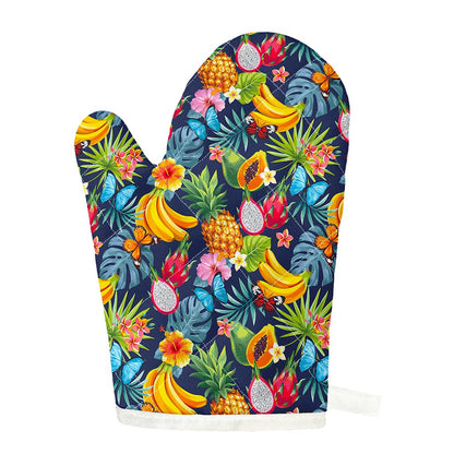 Aloha Tropical Fruits Pattern Print Single Oven Mitt