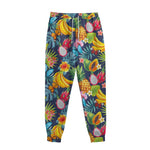 Aloha Tropical Fruits Pattern Print Sweatpants