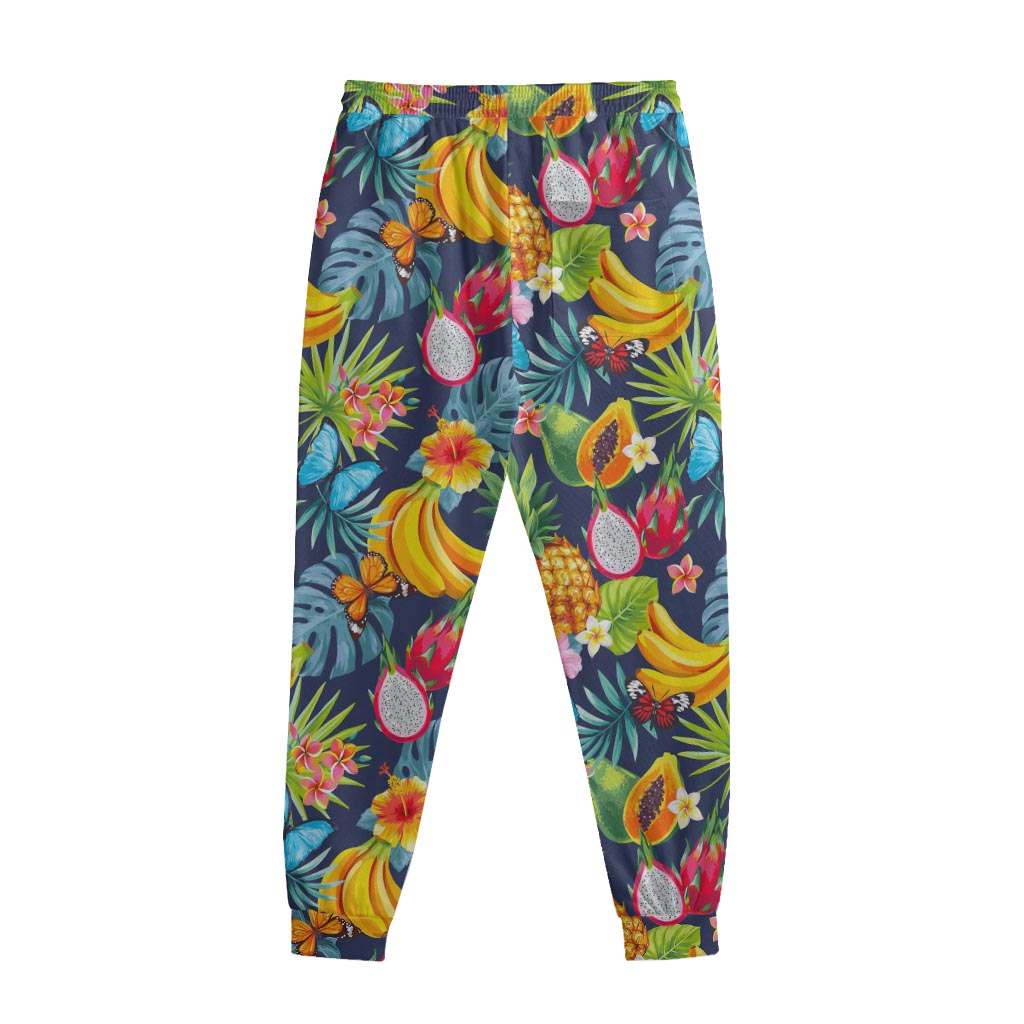 Aloha Tropical Fruits Pattern Print Sweatpants