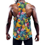 Aloha Tropical Fruits Pattern Print Training Tank Top