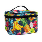 Aloha Tropical Fruits Pattern Print Travel Makeup Bag