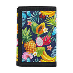 Aloha Tropical Fruits Pattern Print Trifold Wallet