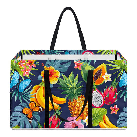 Aloha Tropical Fruits Pattern Print Utility Tote Bag