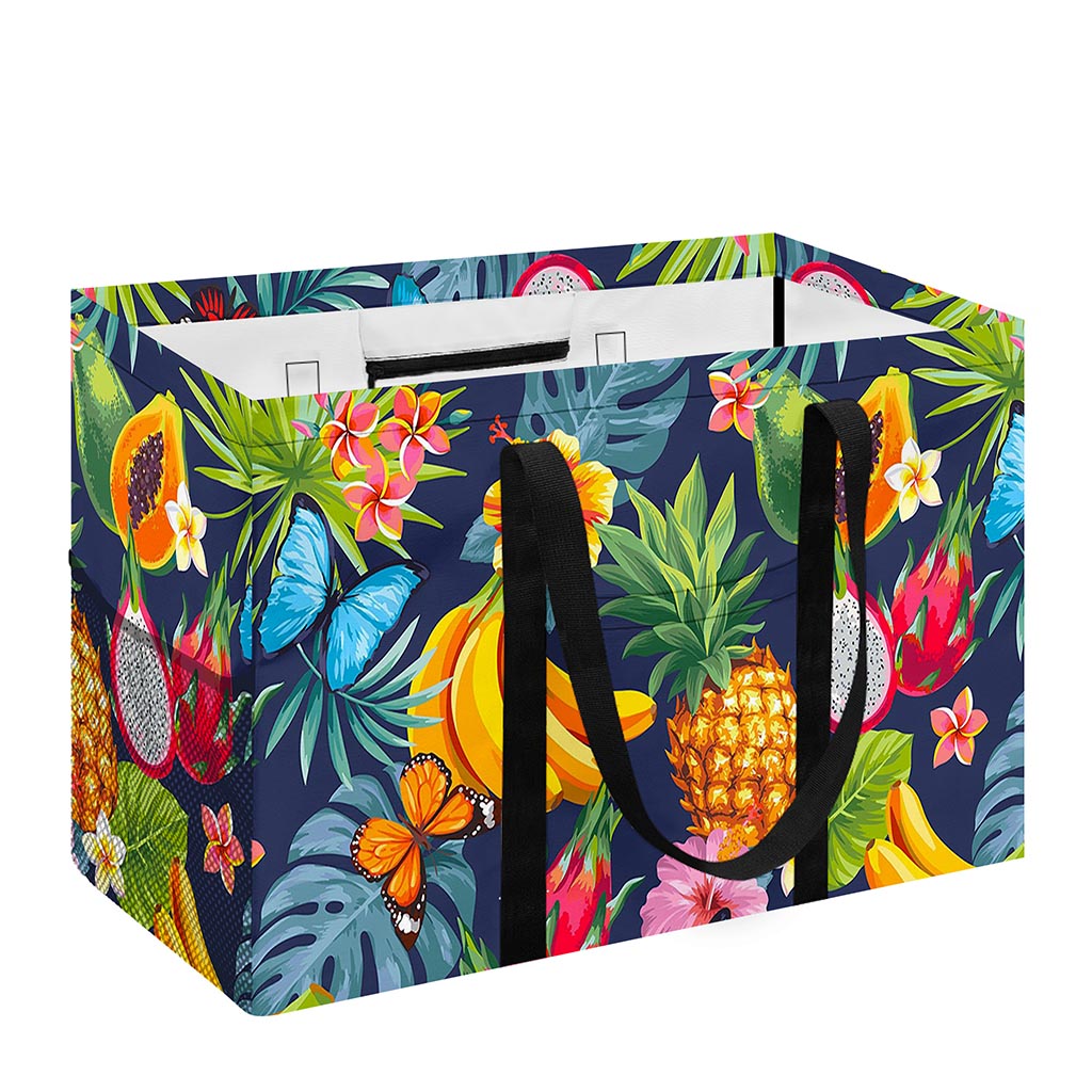 Aloha Tropical Fruits Pattern Print Utility Tote Bag