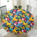 Aloha Tropical Fruits Pattern Print Waterproof Round Tablecloth