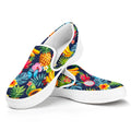 Aloha Tropical Fruits Pattern Print White Slip On Sneakers