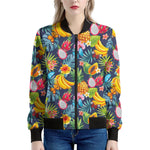 Aloha Tropical Fruits Pattern Print Women's Bomber Jacket