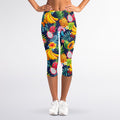 Aloha Tropical Fruits Pattern Print Women's Capri Leggings