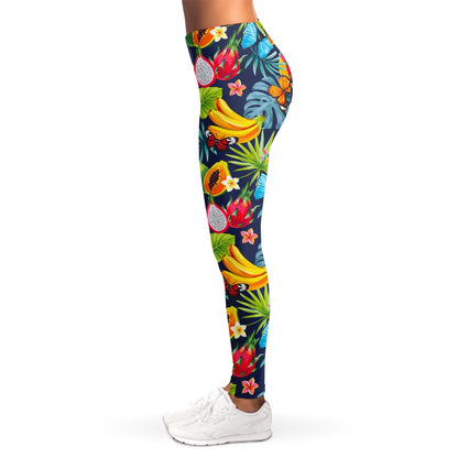 Aloha Tropical Fruits Pattern Print Women's Leggings