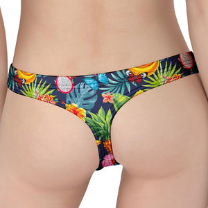 Aloha Tropical Fruits Pattern Print Women's Thong