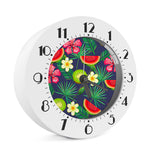 Aloha Tropical Watermelon Pattern Print Alarm Clock
