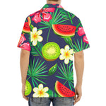 Aloha Tropical Watermelon Pattern Print Aloha Shirt