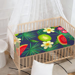 Aloha Tropical Watermelon Pattern Print Baby Crib Sheet