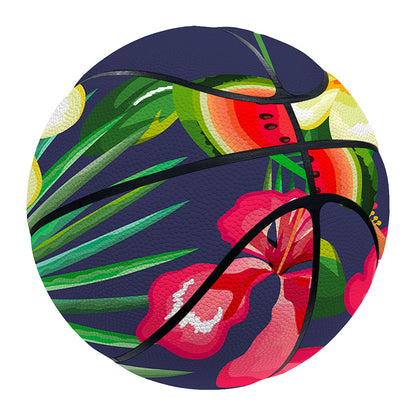Aloha Tropical Watermelon Pattern Print Basketball