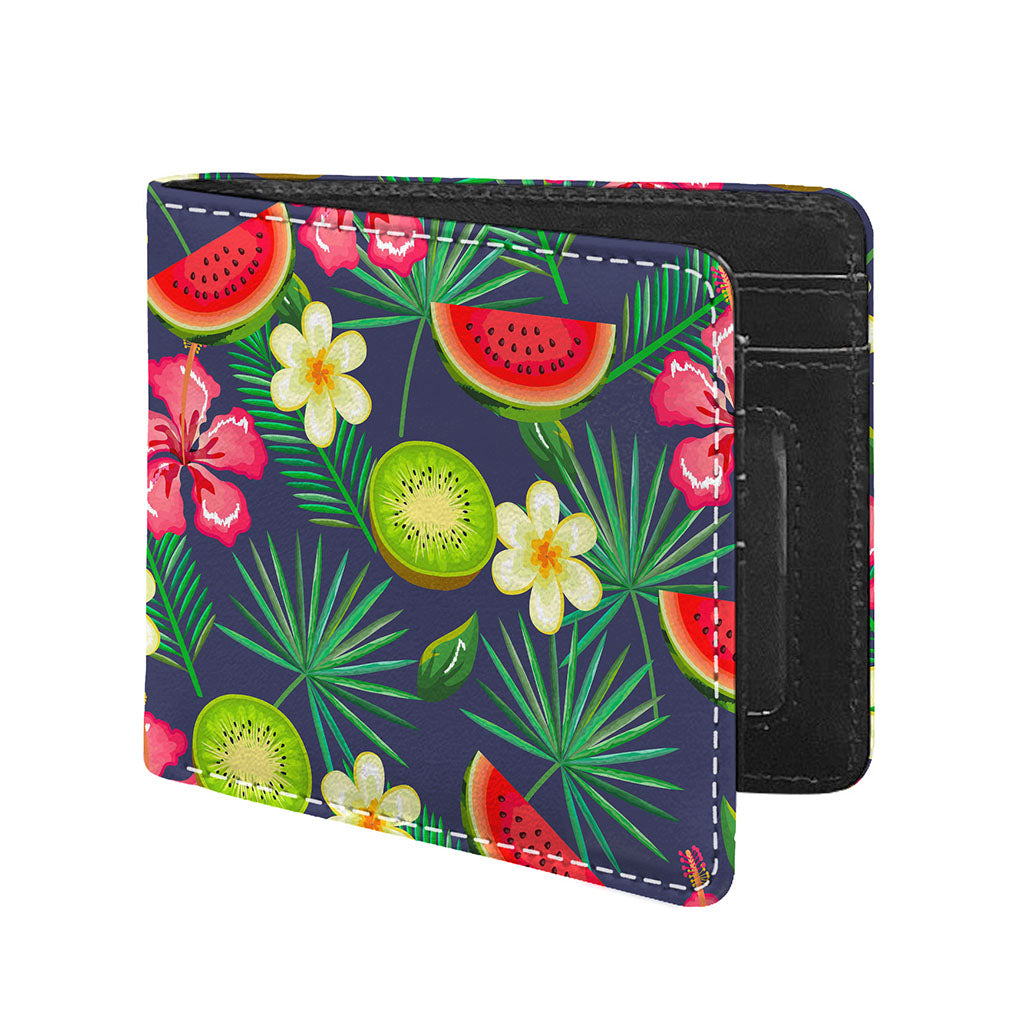Aloha Tropical Watermelon Pattern Print Bifold Wallet